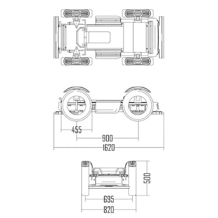 Рисунок 6 - Беспилотный робот с проволочным