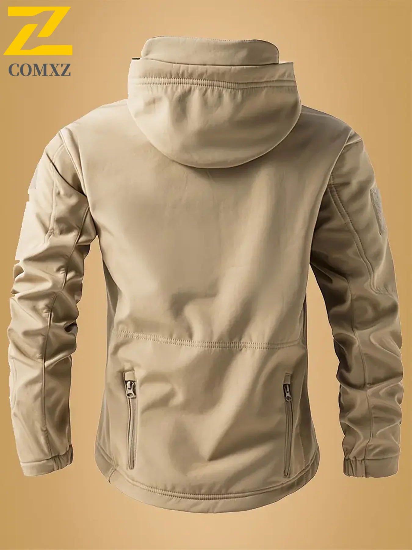 EiAO Men Tactical Softshell Jacket Waterproof Outdoor Hunting Coat Military Combat Windbreaker Warm Sports Jacket​ Windbreaker