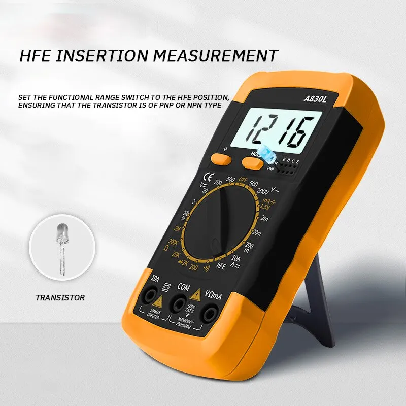 A830L Multimeter Handheld High Precision Multifunction Portable Digital Multimeter Ammeter Voltmeter Measuring Table Combination digital multimeter multimeter tester analog multimeter