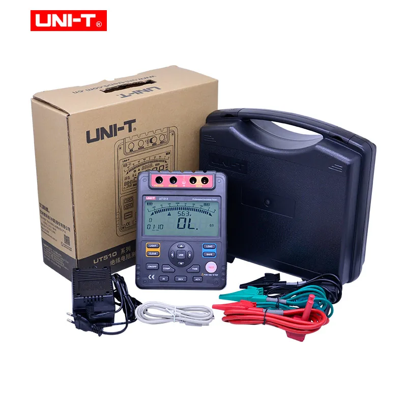 Medidor De Resistencia De Aislamiento UNI T UT513 Meg hmetro 5000V 1M 