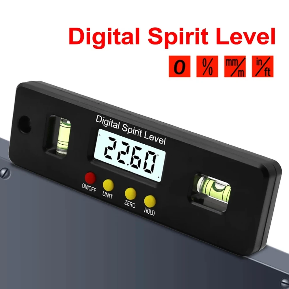 

150mm Digital Protractor Inclinometer Level Box Digital Spirit Level Measuring Angle Finder Measure Bevel Box Goniometer