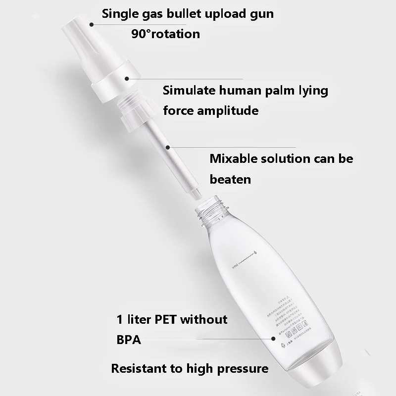 Carbonated Siphon Juice Soda Sparkling Water Maker Beverage Machine 1000ml Portable Bar Tool Bubble Drink Sodaplus Making Bottle