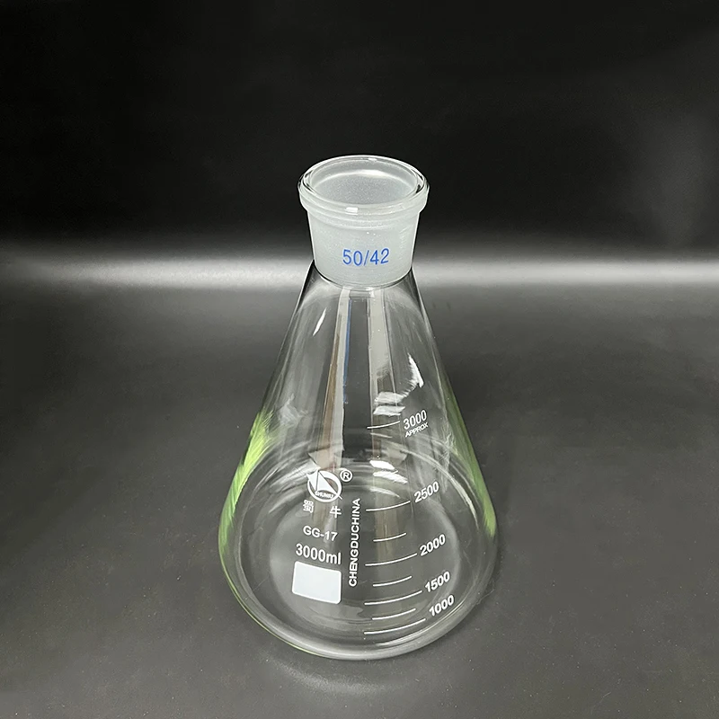 ConicalflaskwithstandardgroundinmouthCapacity3000mljoint5042