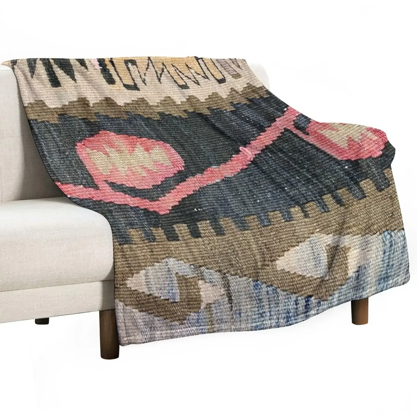 

Decorative Ankara Kilim, Navaho Weave, Woven Textile, Persian Carpet Throw Blanket Comforter blankets and throws Blankets