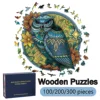 Wooden Puzzles for Adults, 100/200/300 Pieces Uniquely Irregular Animal Shaped Wooden Puzzles, High-difficulty Puzzle 1