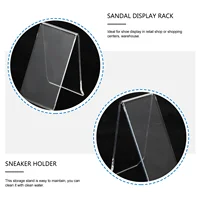 Women Shoe Support Display Rack Bracket Stand Acrylic Sneakers Breathable Casual for Shopping Center Running Walking Outdoor 2