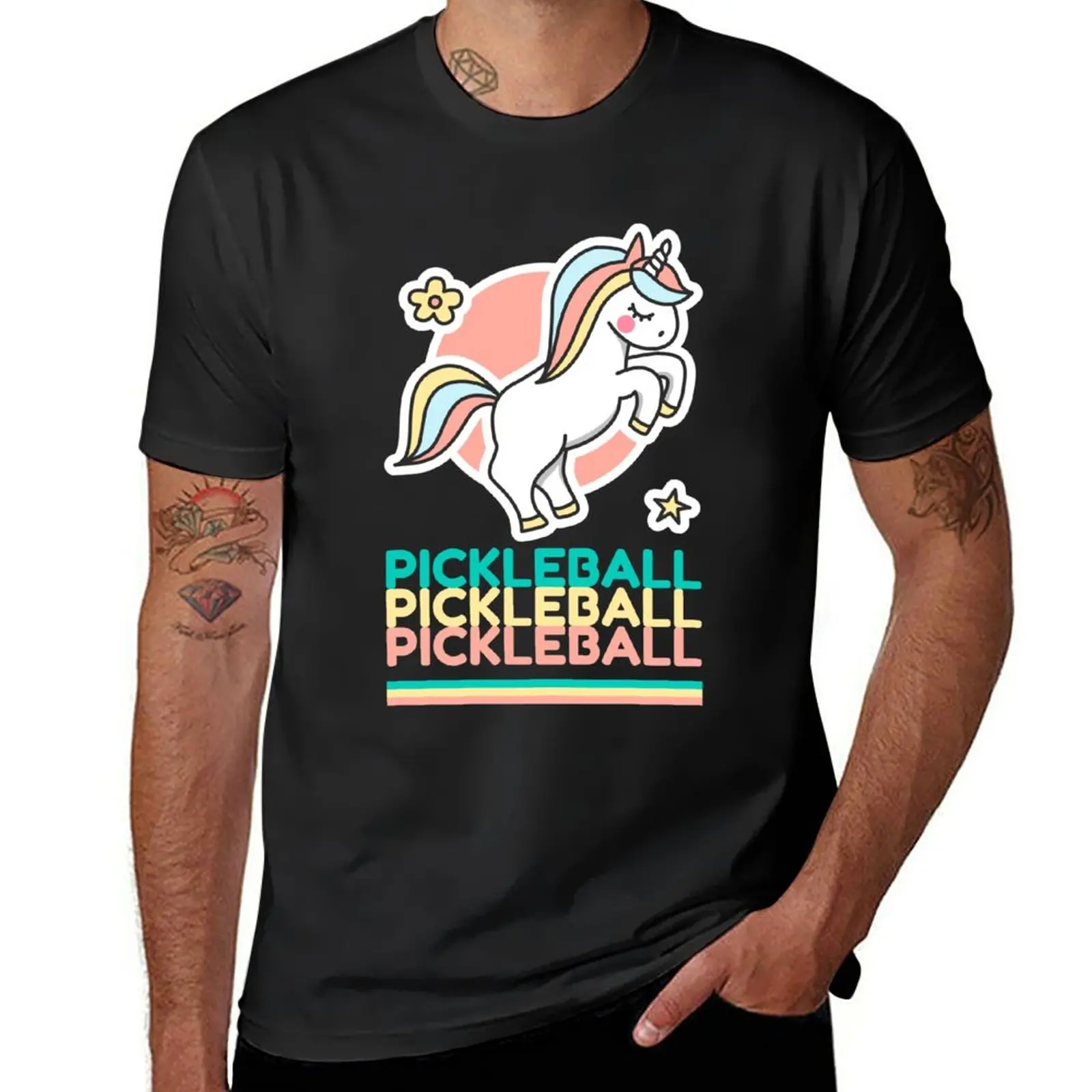 

Pickleball Unicorn T-Shirt blanks hippie clothes summer tops new edition mens funny t shirts