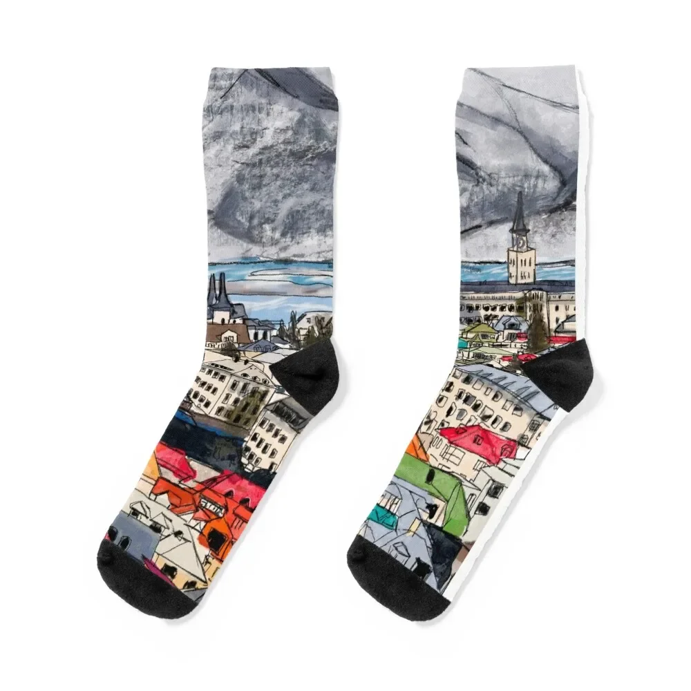 Iceland Socks hiphop anti-slip Socks For Men Women's