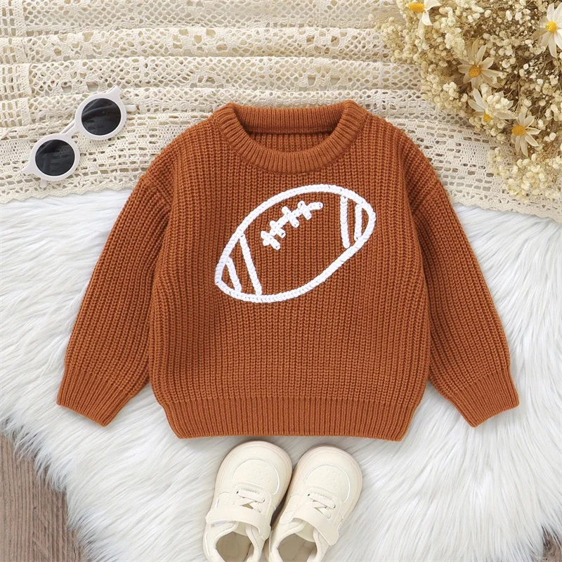 Newborn Baby Knitwear Winter Warm Long Sleeve Children Sweater Rugby Pullover Infant Clothes Girls Boys Oversize