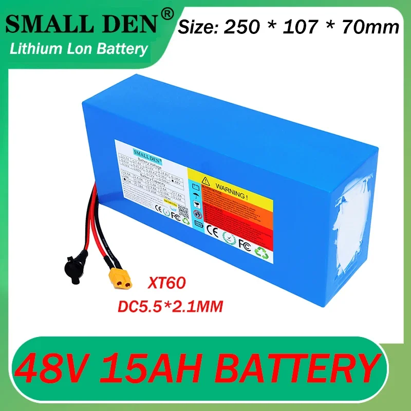 18650 Batteria Al Litio 13 S5P Built-In 20A Bms 500-1000W Bicicletta Elettrica, Scooter, Batteria Per Moto