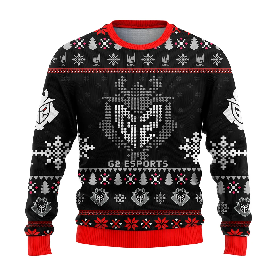 G2 esports 2025 new 25-26 new style Christmas sweatshirt, winter