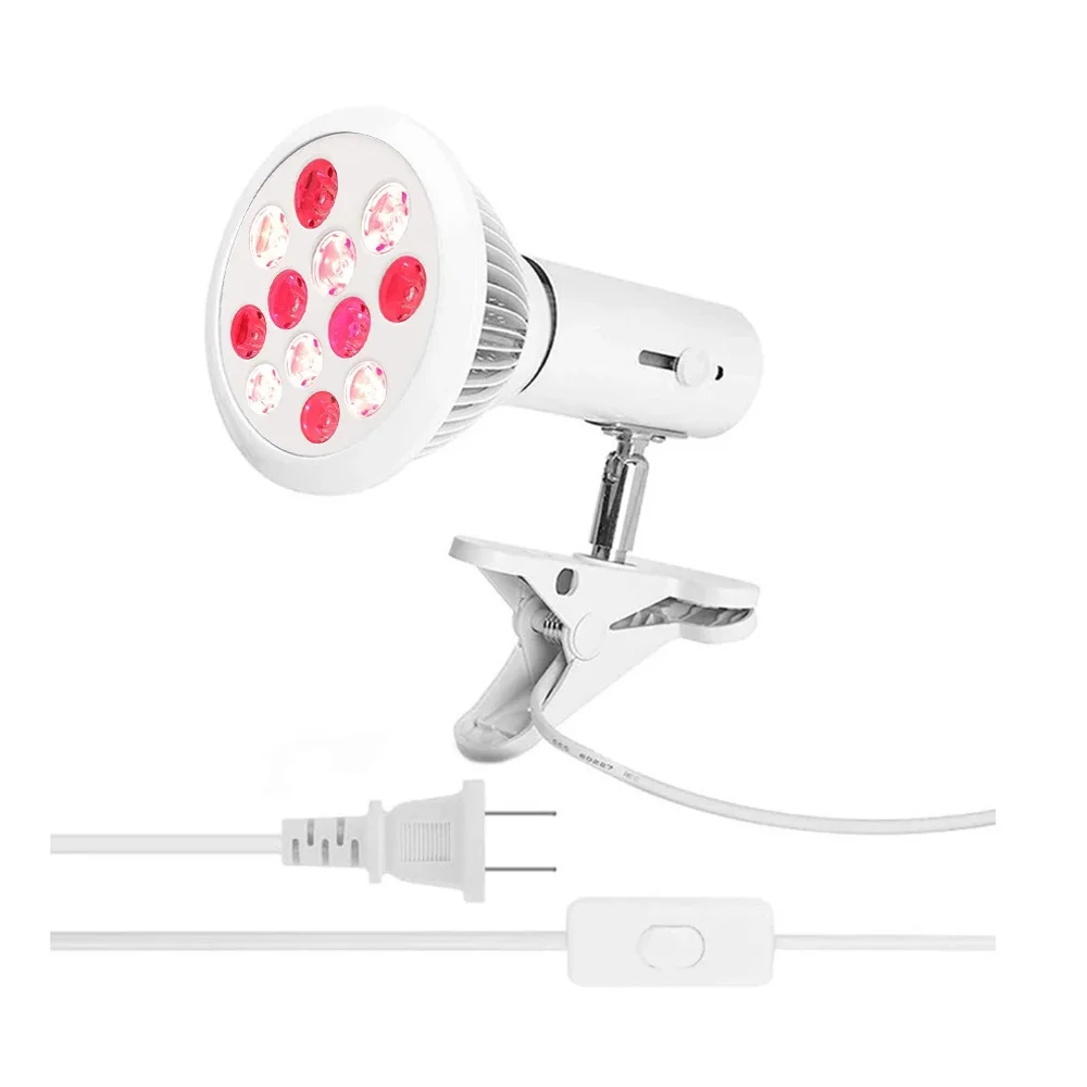 LED Red Infared Light Therapy Lamp for Body, 36w Red Light Therapy Lamp Improve Muscles and Skin,Red 660nm Infrared 850nm E27