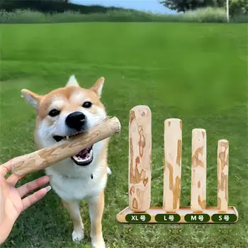 Natural Coffee Wood Dog Chew Toys Long Lasting Chewable Stick Dogs Supplies Stress Relief Chew Stick Pet Molar Toy for Dog Puppy 1