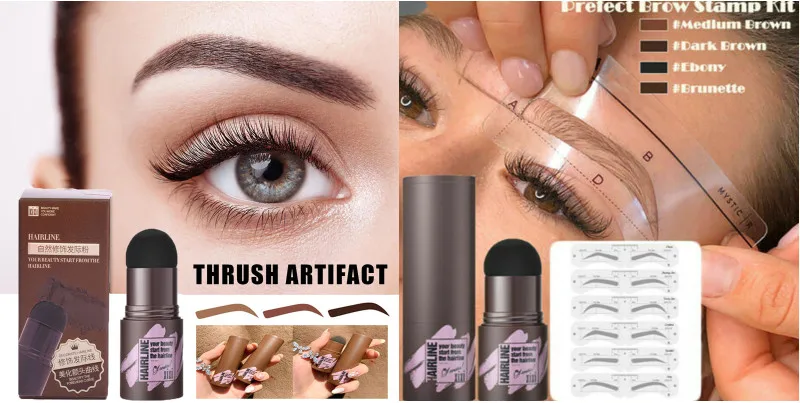 Description Picture 2 of itemReusable Eyebrow Shaper DIY 6PCS Set Soft Ruler Brow Definer Eyebrow Stamp Card Soft Ruler Stencil Shaping Makeup Tool