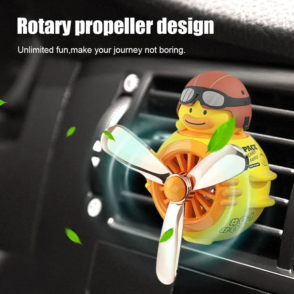 Car Fragrance Diffuser with 2 Fragrances Pilot Car Air Freshener Perfume Air Conditioner Outlet Aromatherapy Auto Accessories