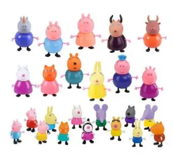 Peppa Pig Original Toy Action Doll George Family of 4 Pig nonna Pig nonno  maiale antilope insegnante bambole animali regalo per bambini