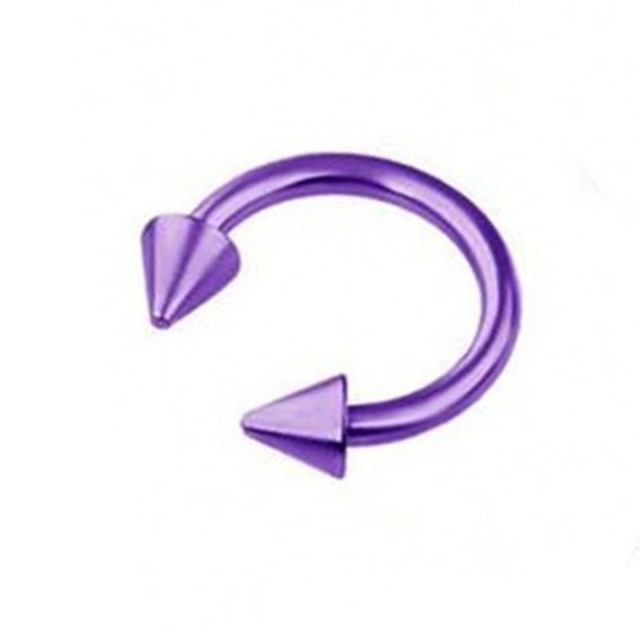 Style Stainless Steel C-bar Horseshoe Ring Vacuum Plating Nose Ring, Fake Piercing Nose Rings And Studs Jewelry
