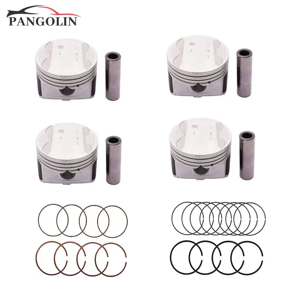 4pcs STD Engine Piston & Ring Set for 10 13 Hyundai Tucson KIA Forte