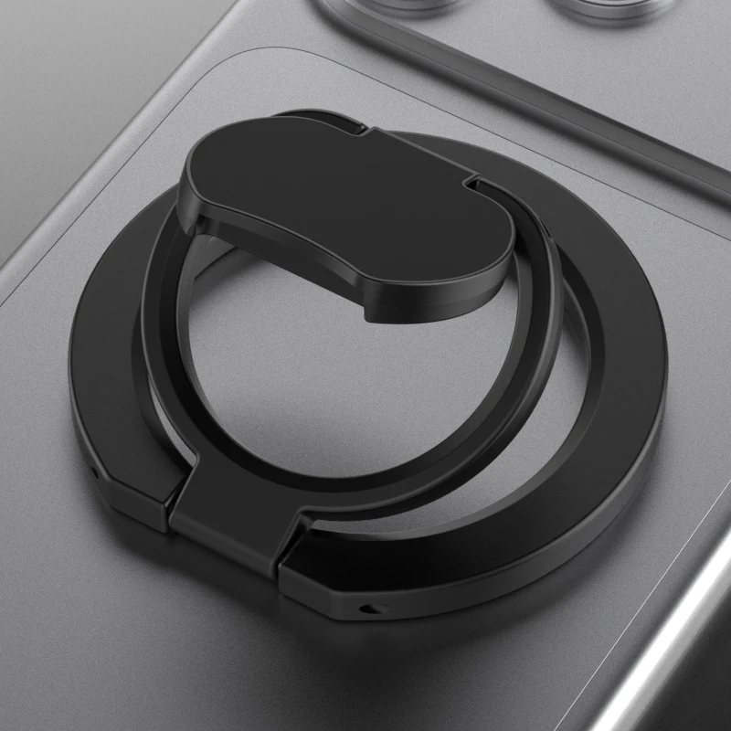 Dual-Sided Magnetic Phone Ring Holder and Kickstand - Portable and Folding Phone Stand