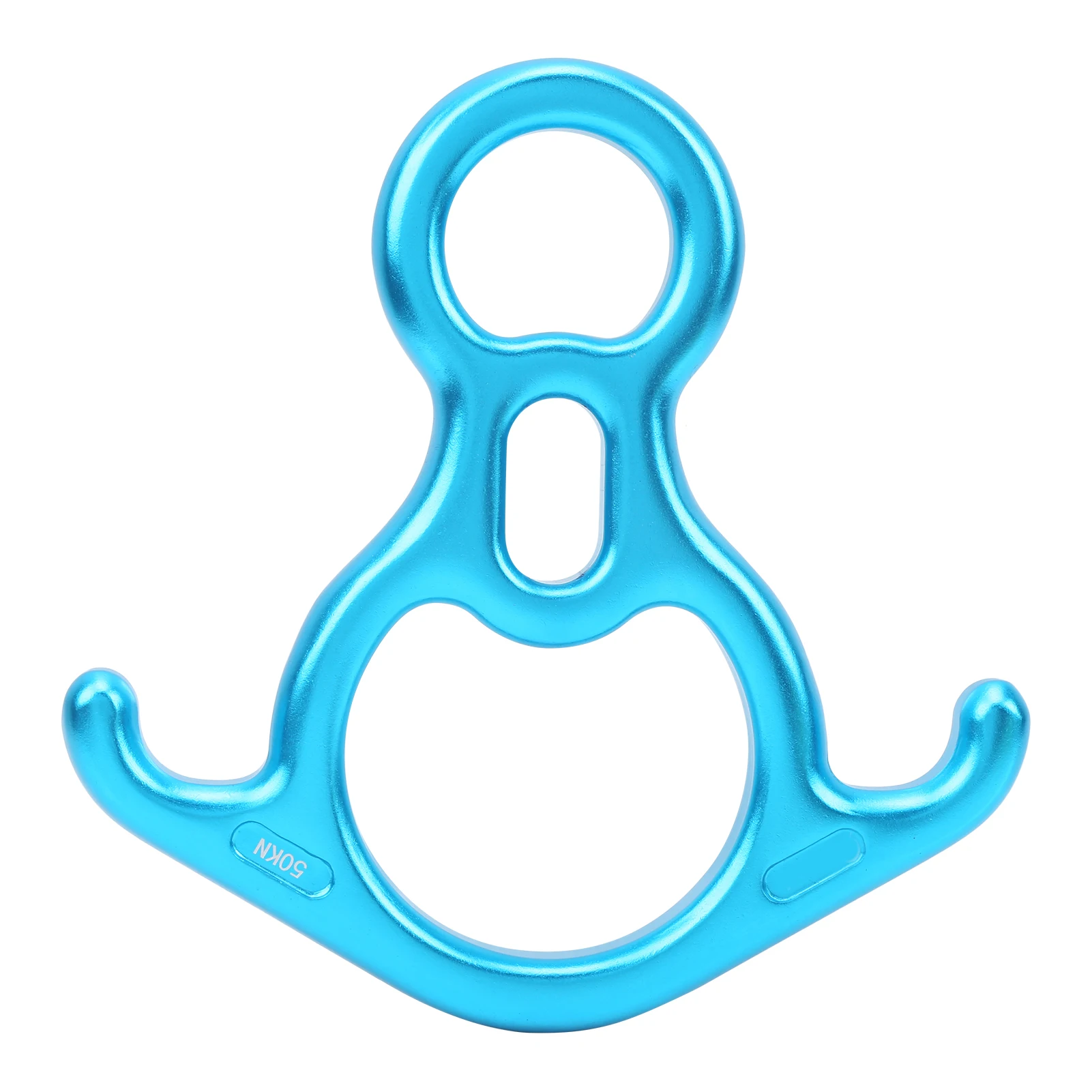 Cannal Rock Climbing 8 Word 50Kn Horn Hoop Abseiling Device Downhill Slow Down Discensore