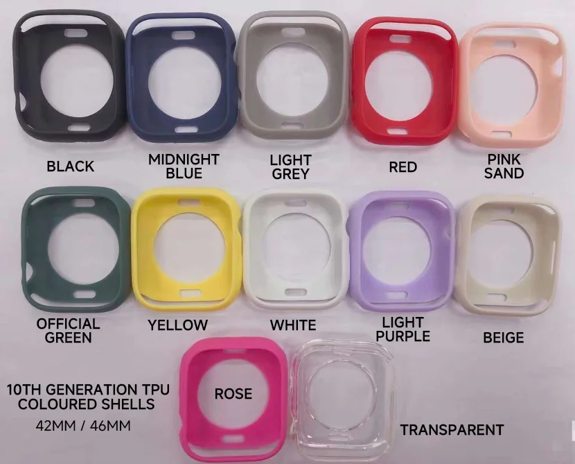 حافظة من السيليكون الناعم لسلسلة ساعات أبل 10 42 م...