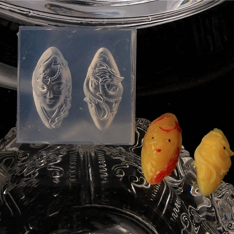 DIY Dragon Sticker Mold Creative Nails Art Mould Decorations for Manicurist
