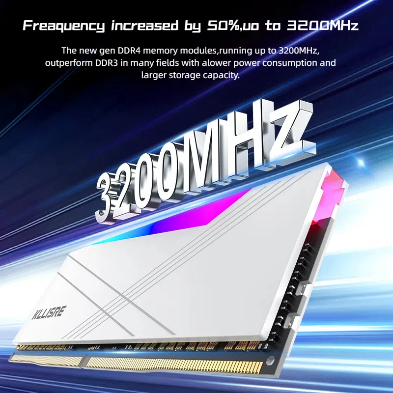 Kllisre-デュアルチャネル3200 V,ゲーム,デスクトップ,ddr4,rgb