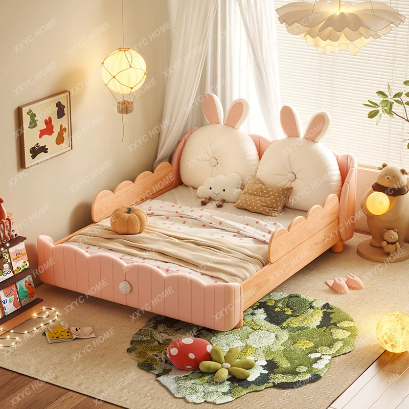 

Small Island Children's Bed Girls' Princess Bed Bedroom Simple Modern Guardrail Girls' Single Bed