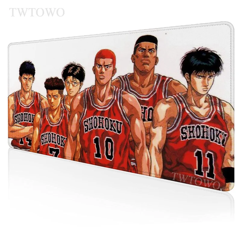 

Коврик для мыши с аниме Slam Dunk, игровой большой коврик для мыши размера XL для дома, новинка, коврик для клавиатуры размера XXL, Противоскользящи...