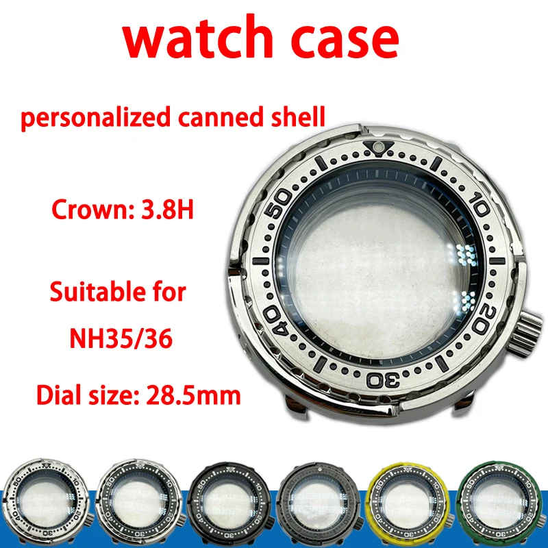 SeikoCannedTunaCaseCrown38HBarNH35MovementDivingWatch