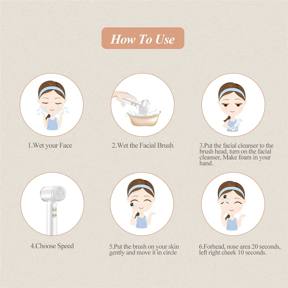 6 N 1 Led Facial Cleansing System