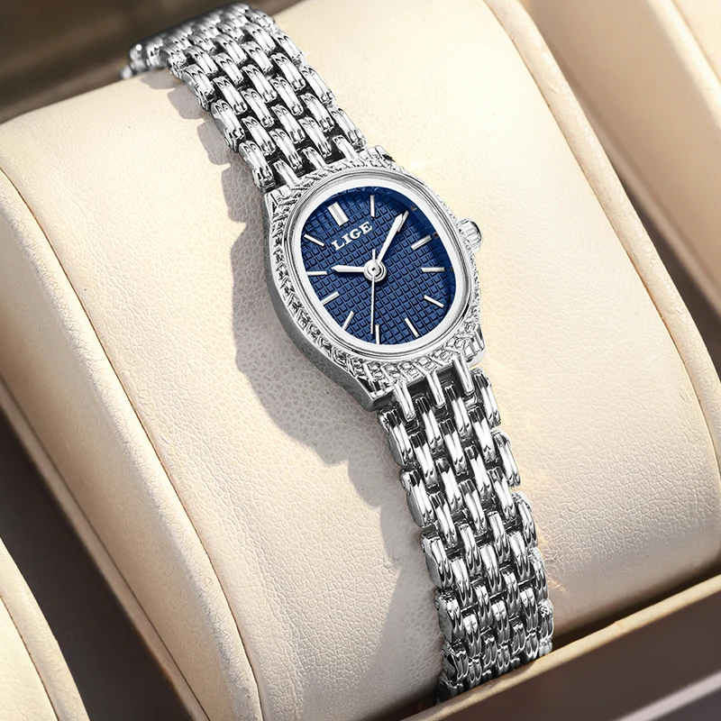 LIGE Fashion Square Ladies Watch Simple Elegant Quartz Watches Gift For Women Sports Waterproof Watch Women Relogio Feminino+BOX