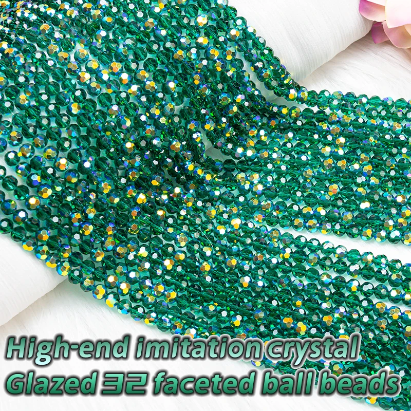 

Круглые Хрустальные стеклянные бусины для изготовления ювелирных изделий, товары ручной работы, 65 шт., 8 мм