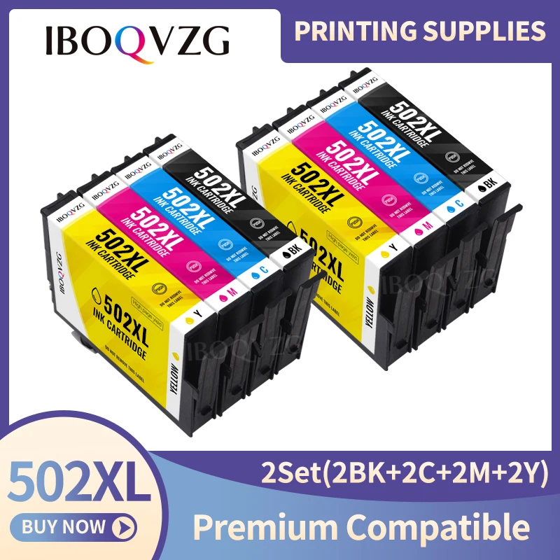 IBOQVZG 502XL 502 compatible Ink Cartridges for Epson XP5100 XP5105