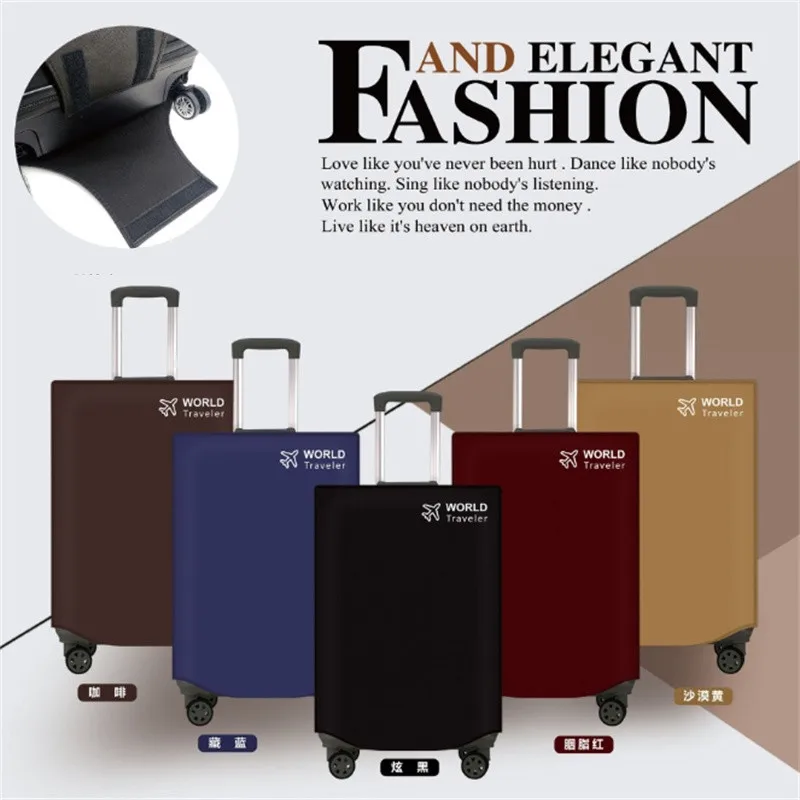1PC 24/26/28/30inch Black Non-woven Luggage Protector Cover Trolley Suitcase Wear-resistant Anti-scratch Dustproof Luggage Cover 6