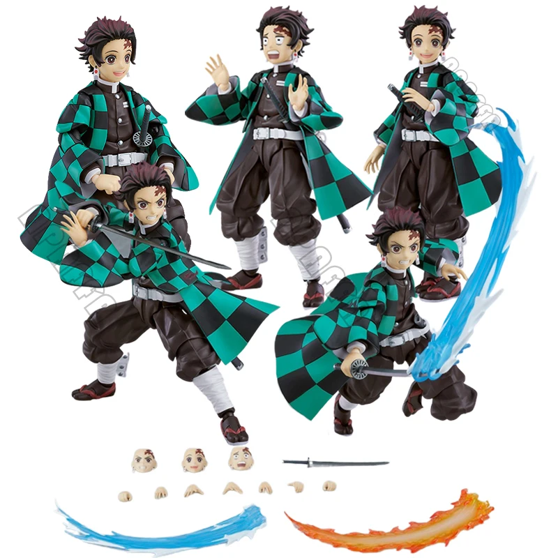 14cm Demon Slayer Anime Figure Kamado Rengoku Kyoujurou Action Figure  Kimetsu no Yaiba Kamado Tanjirou Nezuko Figurine Doll Toys - AliExpress