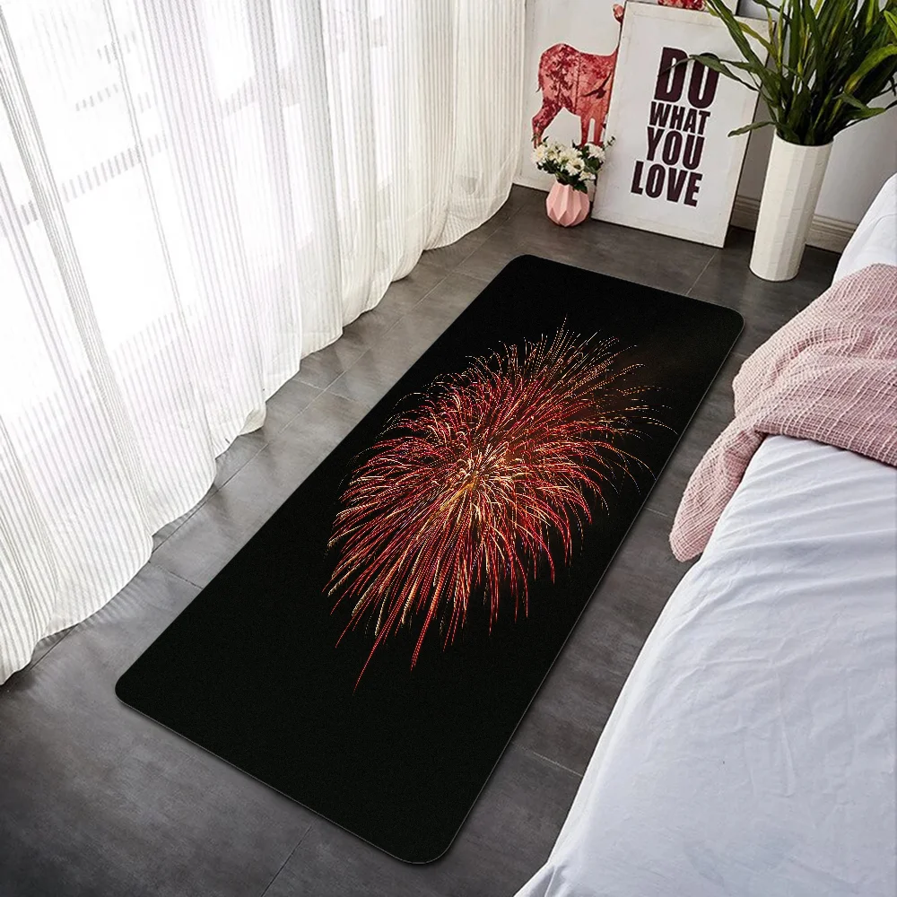 

Fireworks Things for the Home Decoration Accessories Doormat Outdoor Rug Mat Kitchen Rugs Customized Custom Cute Carpet Carpets