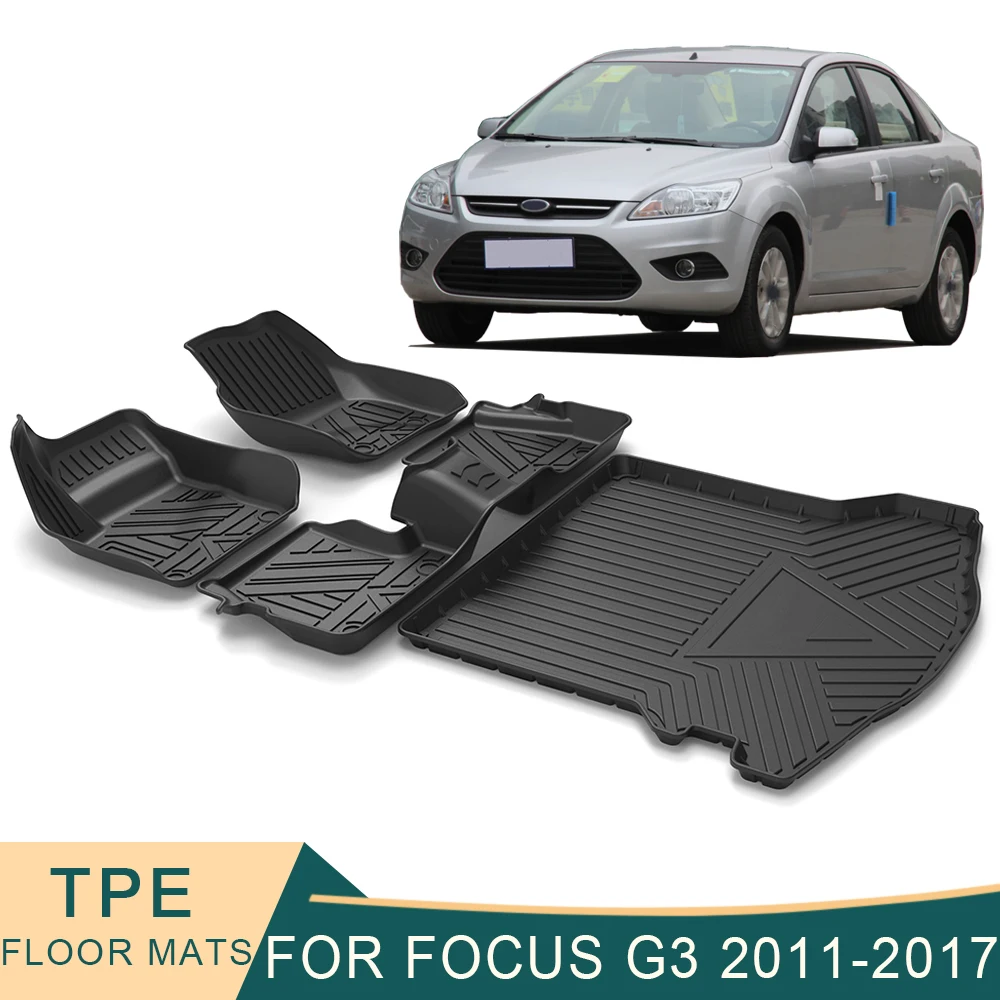 Para Ford Focus MK3 2011 2017 Sedan Auto Car Cargo Liner All Weather