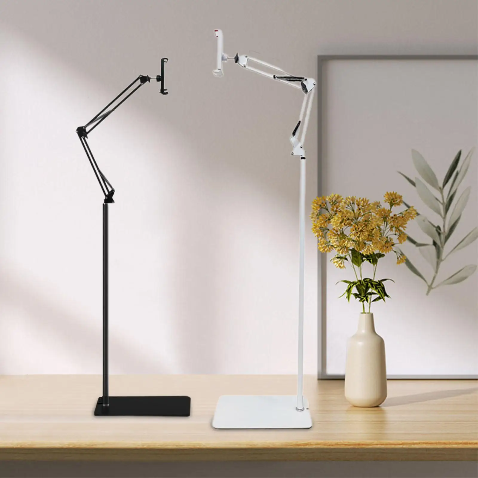 Tablet Floor Stand Phone Holder Stable Base Flexible Professional Bracket Tablet Support for Outdoor Kitchen Bedroom