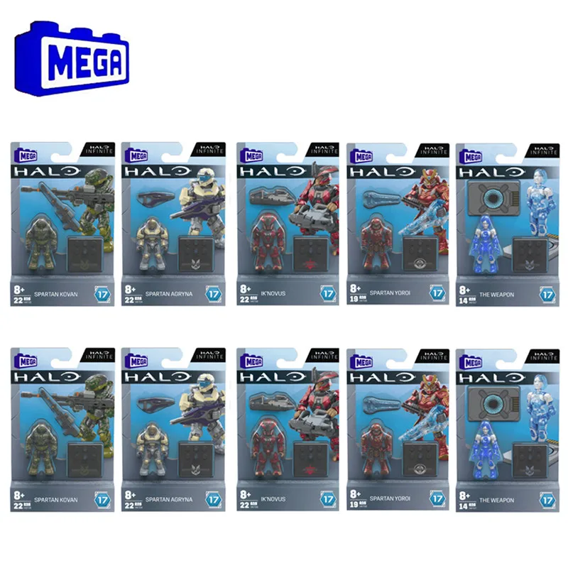 

Mini Model Toys Mega Bloks Original Action Figure Movable Parts Diycollection Assembled Warrior Building Blocks Games Gift
