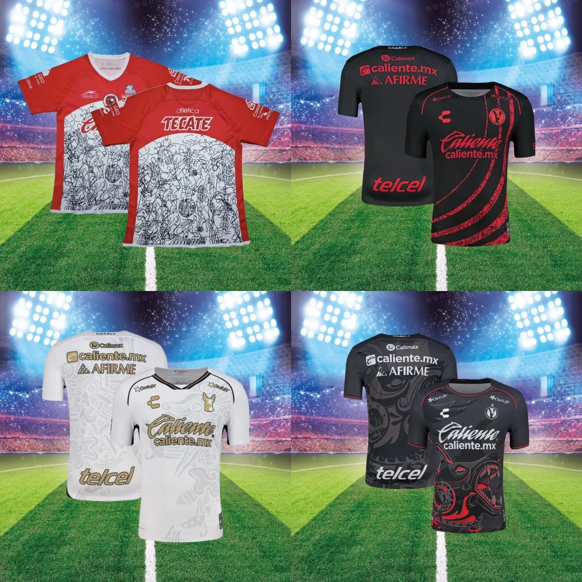 Mexican League 25 New Tijuana Jerseys Special Edition Club Tijuana Home and Away Football Jerseys Printed Breathable Comfortable