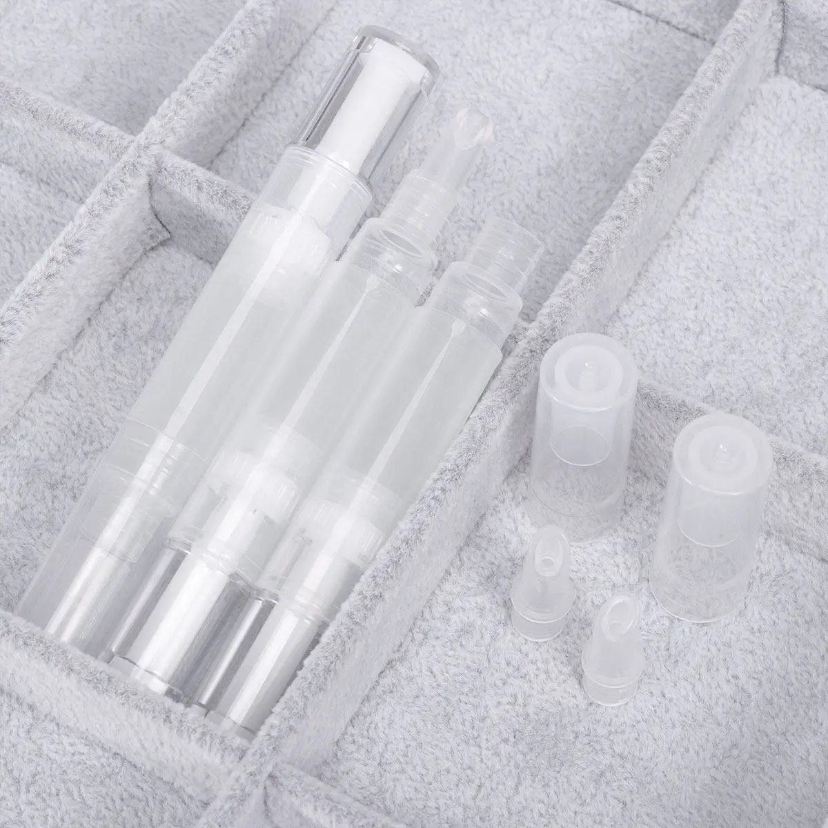 3Pcs 이중 눈꺼풀 쉐이핑 펜 회전 제어 정밀 액체 어플리케이터 좋은 하루 종일 착용 가능 메이크업을 위한 이상적인 선물