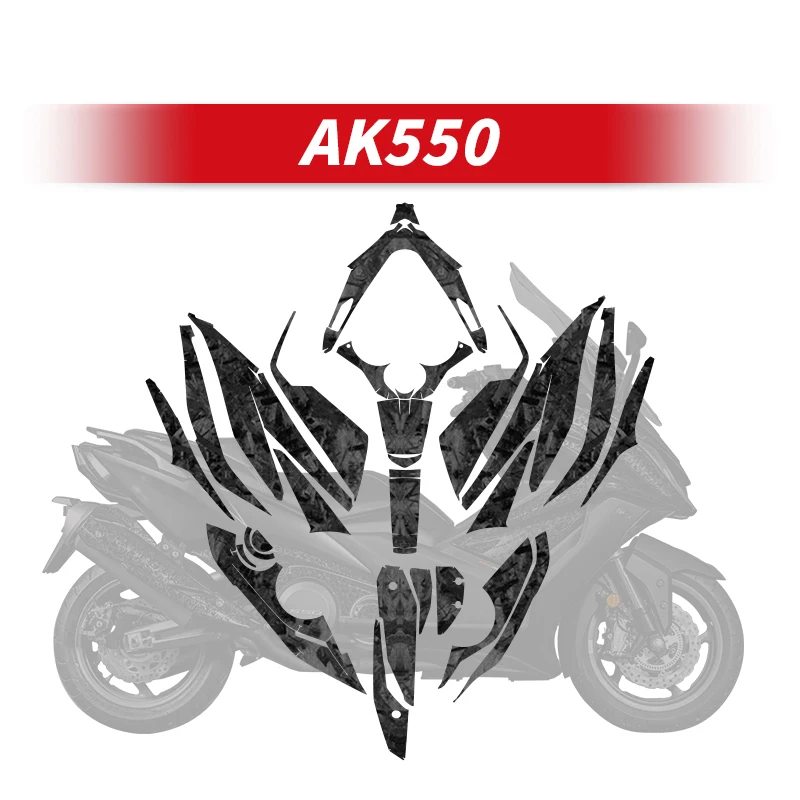 Use-For-KYMCO-AK550-Motorcycle-Forged-Carbon-Fiber-Fairing-Stickers ...