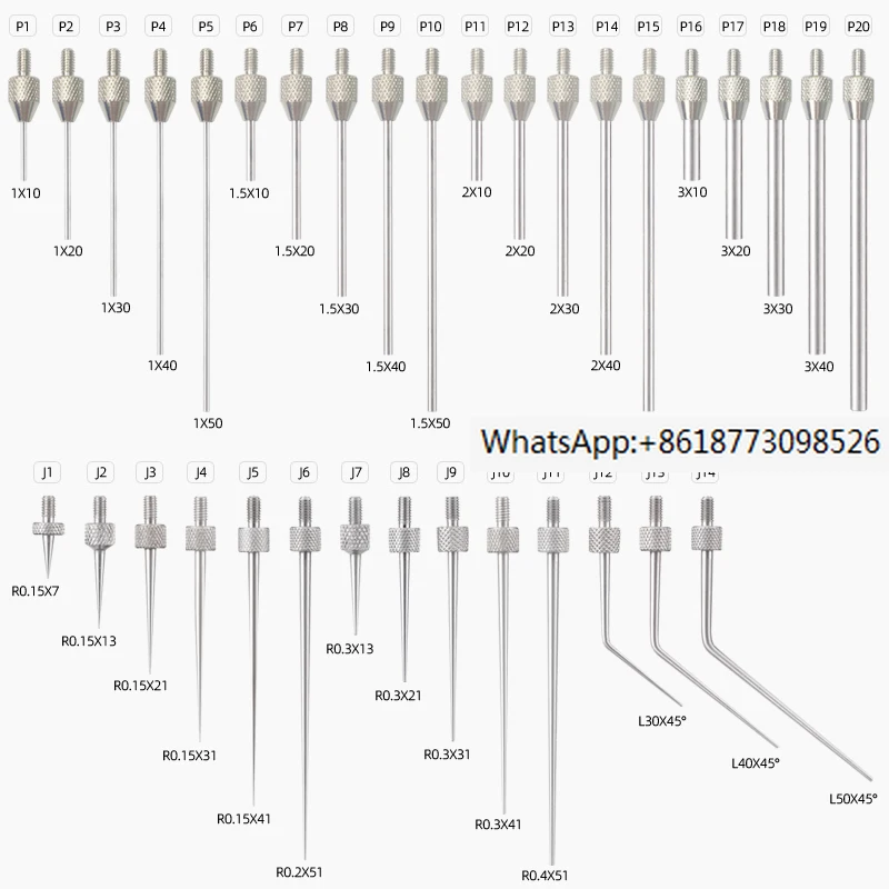10PCSDialgaugeflatmeasuringneedletipmeasuringheaddialgauge