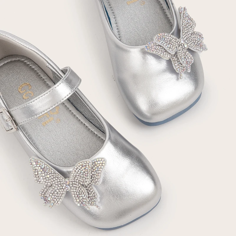Girls Princess Shoes Soft Sole Fashion Bow Children Leather Shoes Baby Kid Casual Flats 3-10 Years Old