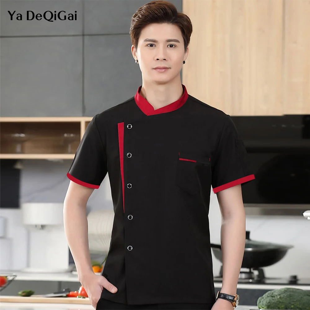 

Chefs Uniforms Summer Work Shirt Restaurant Hotel Kitchen Workwear Men Women Tops Youth Breathable Chef Jacket Cooking chef coat