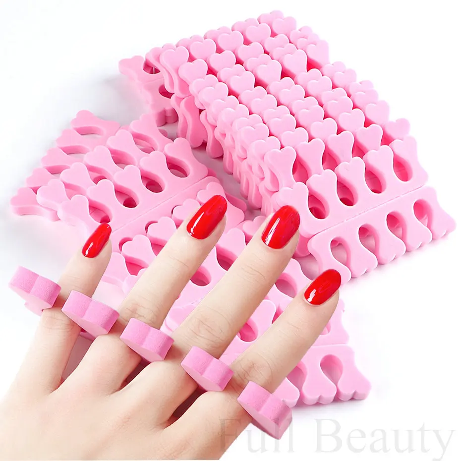 Description Picture 4 of item10/20 Pairs Foam Toe Separators Foot Fingers Professional Tools Sponge Pedicure Supplies Soft Gel UV Polish Manicure Accessories