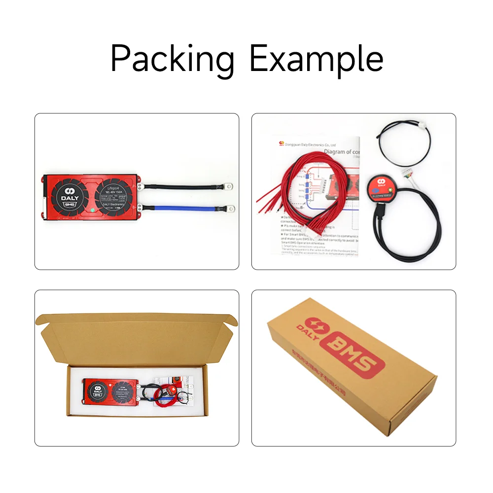 Venda All'ingrosso Serie Smart BMS K Per Triciclo Elettrico A Due Ruote Batteria Lipo Liion 4S 12V 8S 24V 16S 48V 100A Produttore E Fornore |Daly - Foto 10