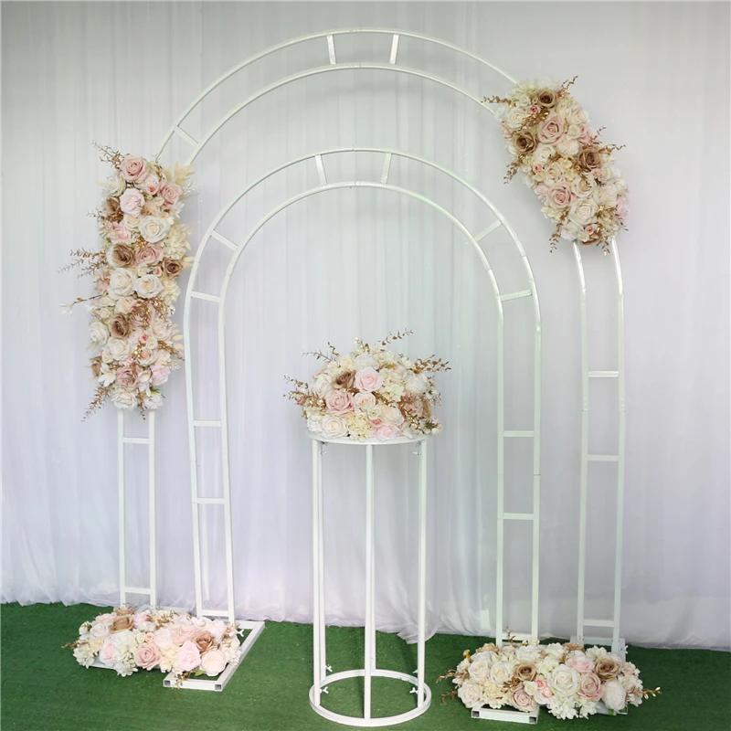 Supporto Per Fondale Ad Arco Matrimonio In Metallo Dorato - 2.2m, Per Cerimonie, Compleanni, Eventi