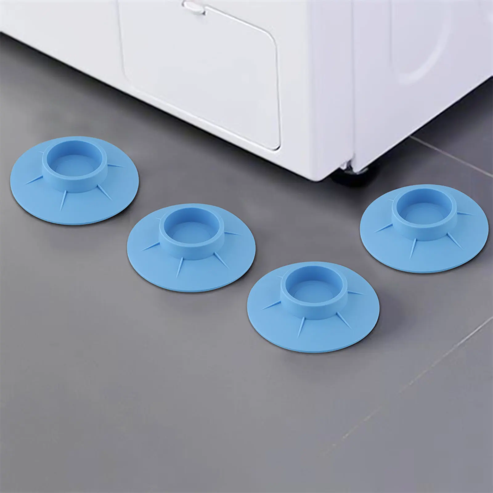 4PCS Washing Machine Foot Pads Fixed Washing Machine Refrigerator Foot Pads Pad Suction Cup Base